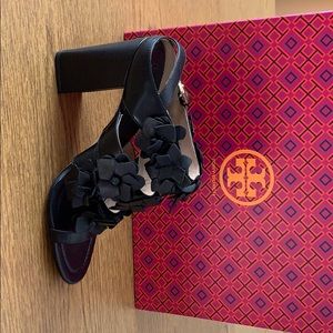 Tory Burch Black Blossom Sandal